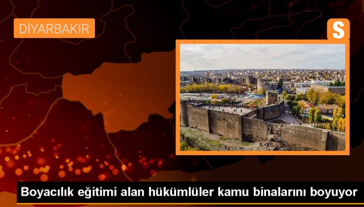 Diyarbakır’da Hükümlüler Kamu Binalarını Boyuyor