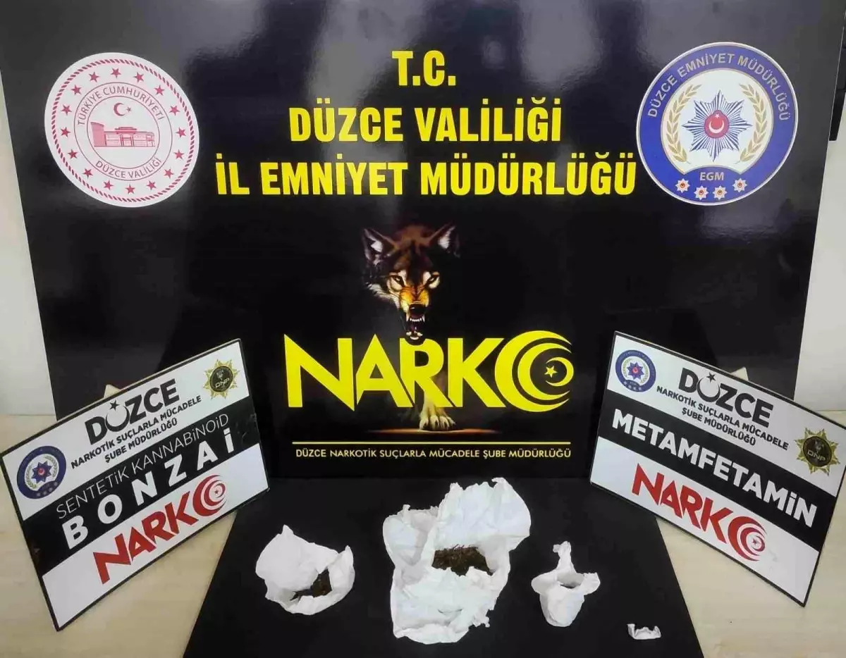 Düzce’de Narkotik Operasyonu: 3 Tutuklama