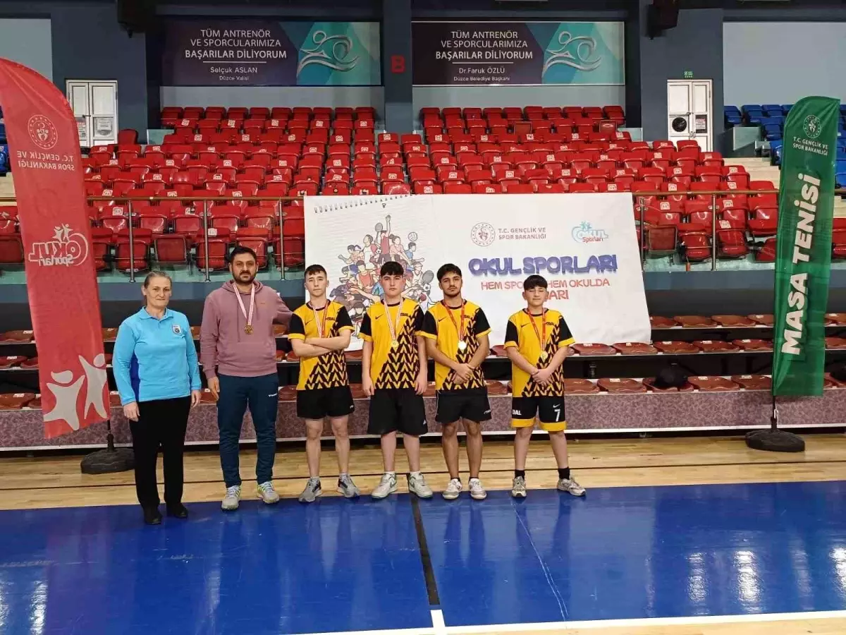 Düzce’de Masa Tenisi Şampiyonları Belli Oldu